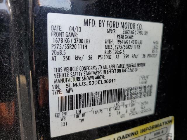 5LMJJ3J53DEL06611 - 2013 LINCOLN NAVIGATOR L BLACK photo 13