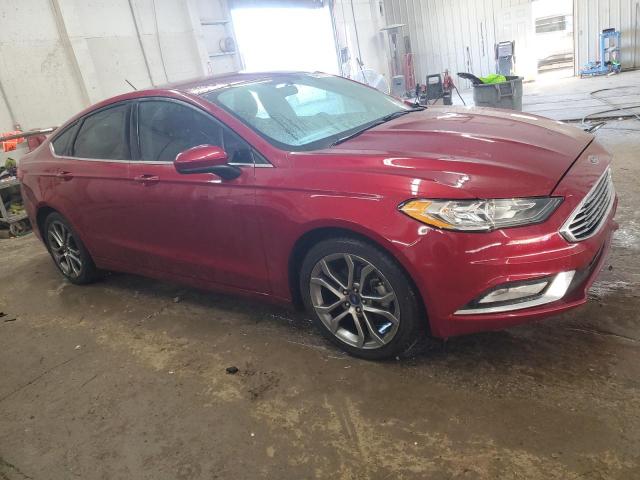 3FA6P0HD4HR184227 - 2017 FORD FUSION SE Tünd qırmızı foto 4