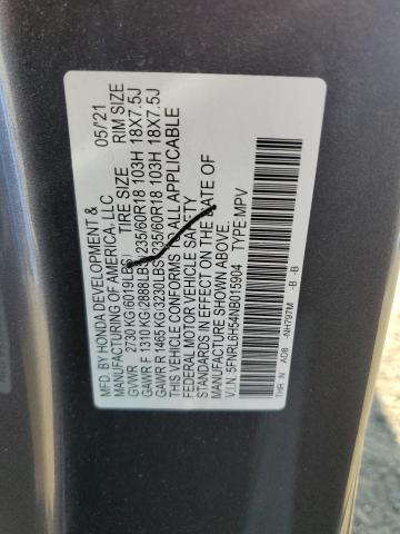 5FNRL6H54NB015904 - 2022 HONDA ODYSSEY EX GRAY photo 13