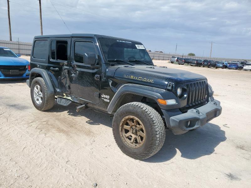 1C4HJXDG7LW337797 - 2020 JEEP WRANGLER UNLIMITED SPORT შავი ფოტო 4