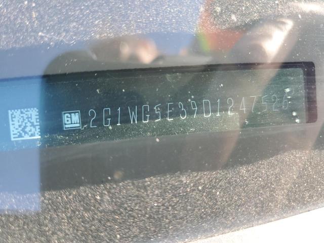 2G1WG5E39D1247526 - 2013 CHEVROLET IMPALA LT Negro foto 13