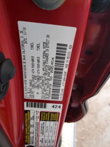 3TMGZ5AN4KM207180 - 2019 TOYOTA TACOMA DOUBLE CAB Kırmızı fotoğraf 12