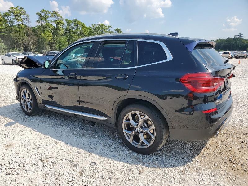 5UXTY3C02M9F91227 - 2021 BMW X3 SDRIVE30I Черный фото 2