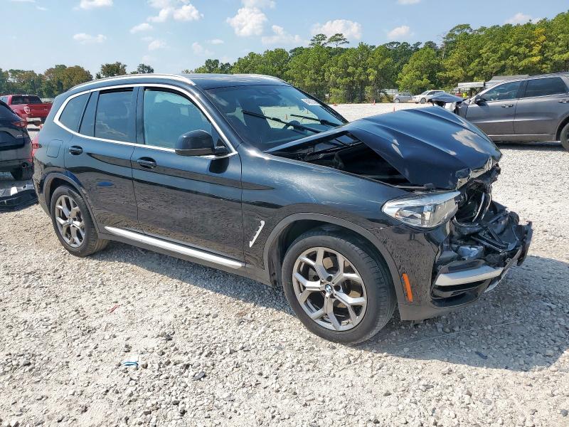 5UXTY3C02M9F91227 - 2021 BMW X3 SDRIVE30I Черный фото 4