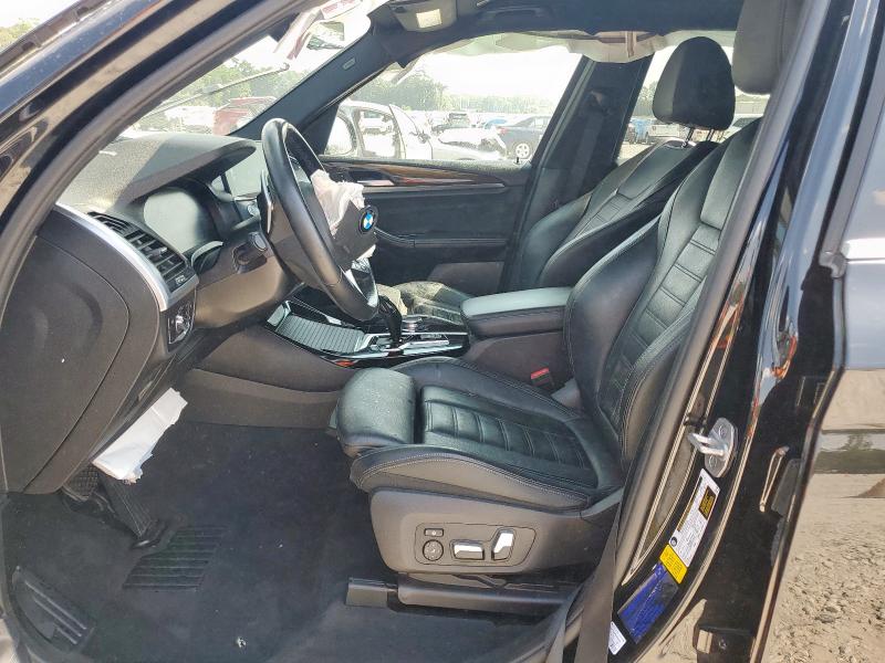 5UXTY3C02M9F91227 - 2021 BMW X3 SDRIVE30I Черный фото 7