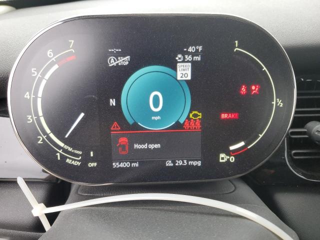 WMW53DK07N2P53664 - 2022 MINI COOPER S GRAY photo 9