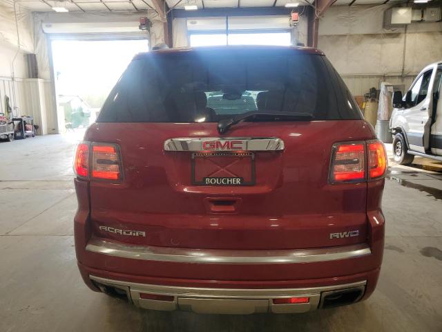 1GKKVTKD4EJ301274 - 2014 GMC ACADIA DENALI 勃艮第红 照片 6