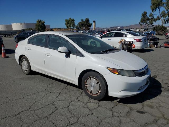 2HGFB2F60CH557357 - 2012 HONDA CIVIC HF WHITE photo 4