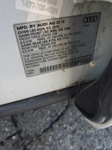 WA1AHAF79KD033849 - 2019 AUDI Q7 PREMIUM Ağ foto 14