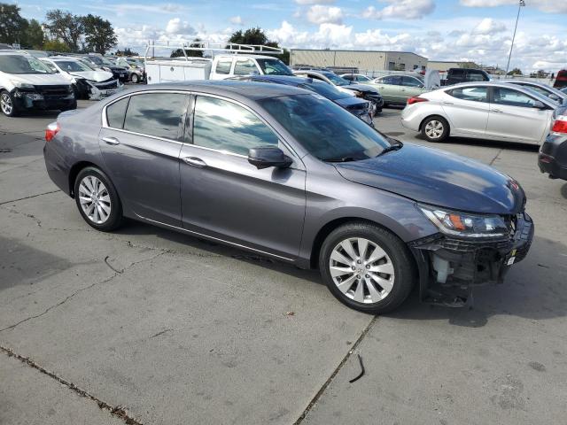 1HGCR3F81EA015014 - 2014 HONDA ACCORD EXL GRAY photo 4