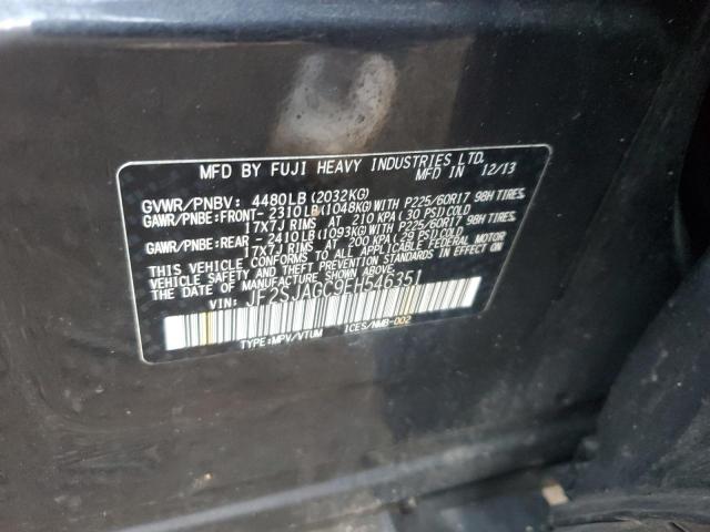 JF2SJAGC9EH546351 - 2014 SUBARU FORESTER 2.5I PREMIUM BLUE photo 12