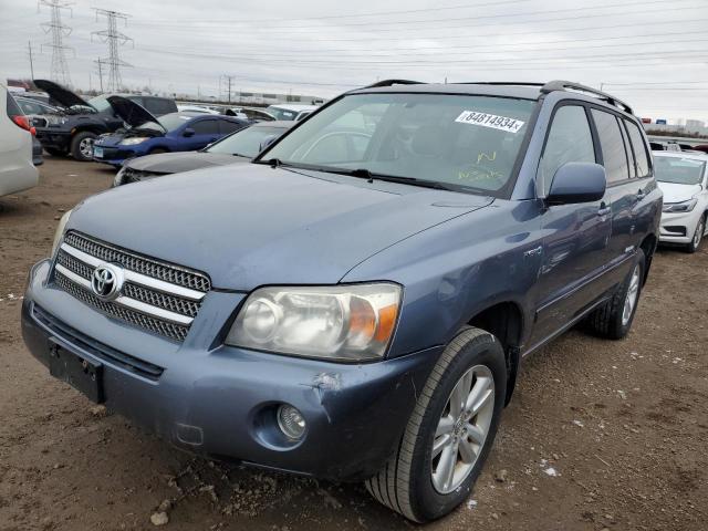 JTEEW21A670036126 - 2007 TOYOTA HIGHLANDER HYBRID BLUE photo 1