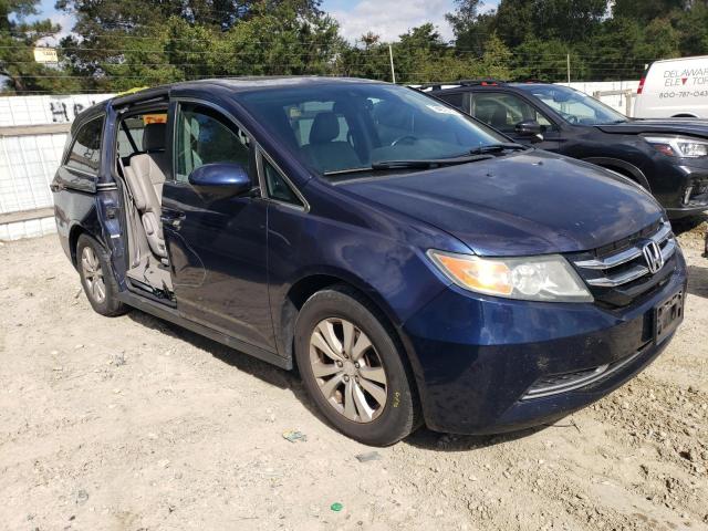 5FNRL5H69FB028992 - 2015 HONDA ODYSSEY EXL 蓝色 照片 4