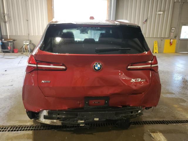 5UX53GP04S9Y60945 - 2025 BMW X3 30 XDRIVE MAROON photo 6
