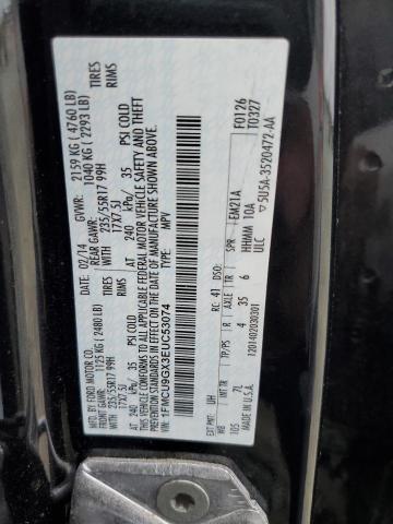 1FMCU9GX3EUC53074 - 2014 FORD ESCAPE SE 黑色 照片 14