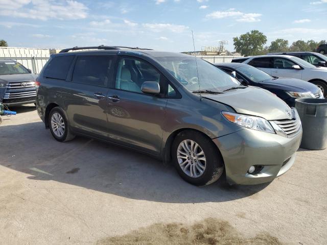 5TDYK3DC8ES484457 - 2014 TOYOTA SIENNA XLE GREEN photo 4