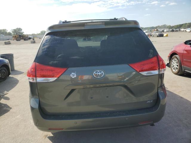 5TDYK3DC8ES484457 - 2014 TOYOTA SIENNA XLE GREEN photo 6