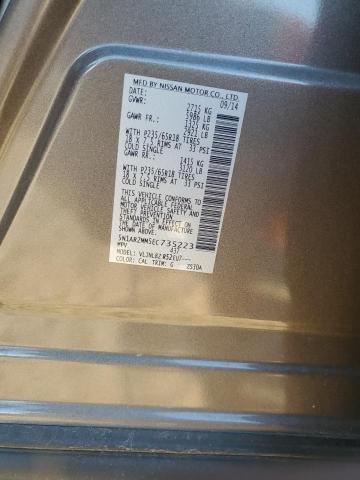 5N1AR2MM5EC735223 - 2014 NISSAN PATHFINDER S Сірий фото 13