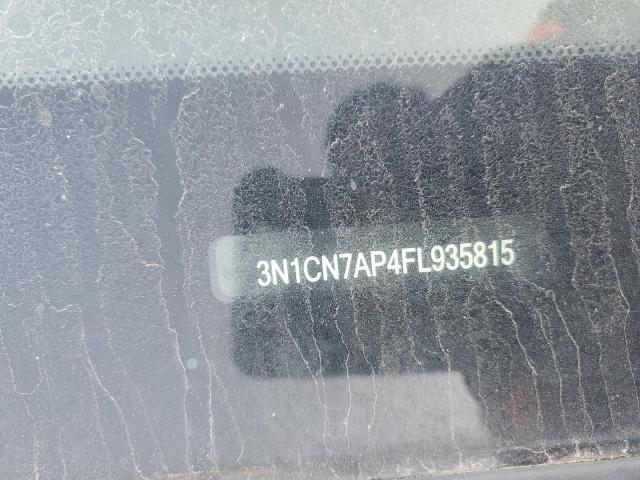 3N1CN7AP4FL935815 - 2015 NISSAN VERSA S TAN photo 12