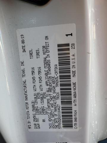 5TFRX5GN1KX164627 - 2019 TOYOTA TACOMA ACCESS CAB Ақ фото 12