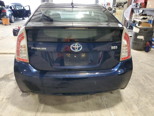 JTDKN3DU0F0405616 - 2015 TOYOTA PRIUS BLUE photo 6