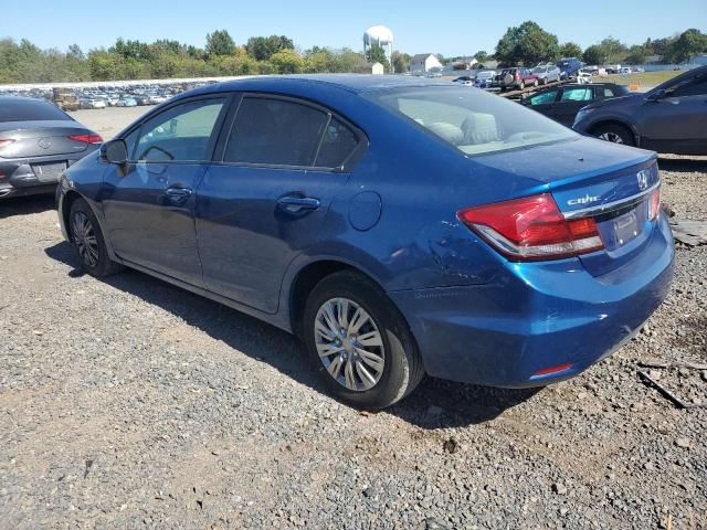 19XFB2F57DE062253 - 2013 HONDA CIVIC LX أزرق صورة 2