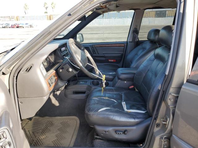 1J4GX78Y2WC115942 - 1998 JEEP GRAND CHER LIMITED GRAY photo 7