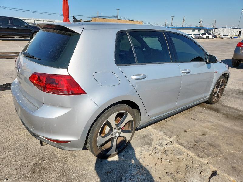 3VW4T7AU2FM010387 - 2015 VOLKSWAGEN GTI SILVER photo 3