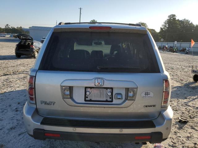 5FNYF18707B001847 - 2007 HONDA PILOT EXL SILVER photo 6