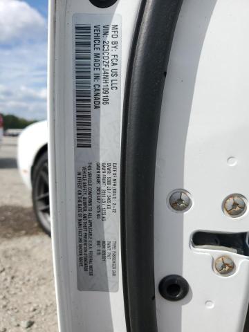 2C3CDZFJ4NH109106 - 2022 DODGE CHALLENGER R/T SCAT PACK WHITE photo 12