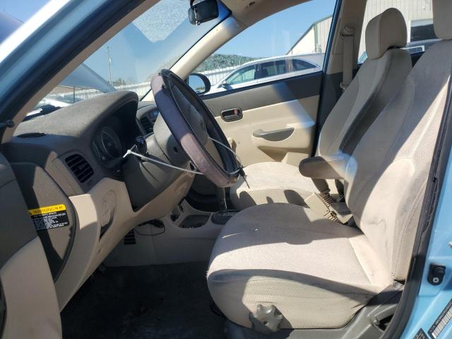 KMHCN46C09U334523 - 2009 HYUNDAI ACCENT GLS BLUE photo 7