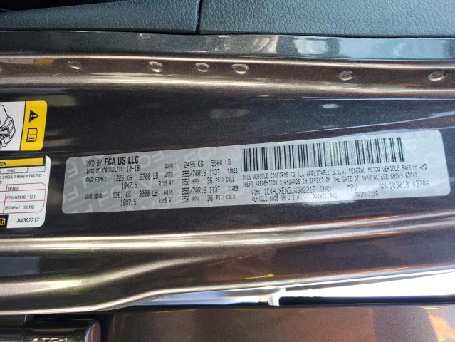 1C4HJXEN5JW302217 - 2018 JEEP WRANGLER U SAHARA Մոխրագույն լուսանկար 13