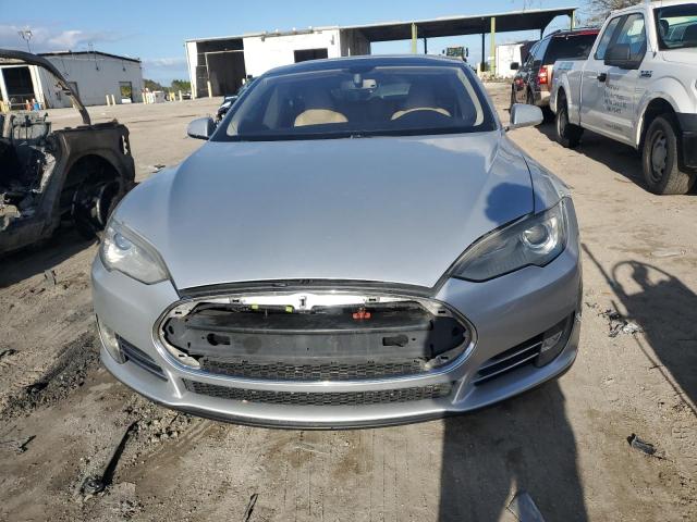 5YJSA1DP7DFP17795 - 2013 TESLA MODEL S SILVER photo 5