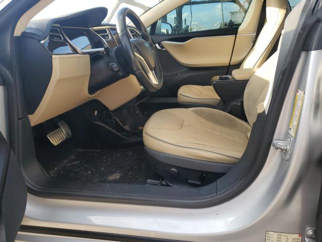 5YJSA1DP7DFP17795 - 2013 TESLA MODEL S SILVER photo 7