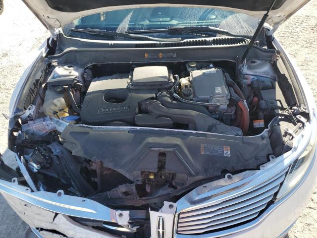 3LN6L2LU1ER826466 - 2014 LINCOLN MKZ HYBRID WHITE photo 11