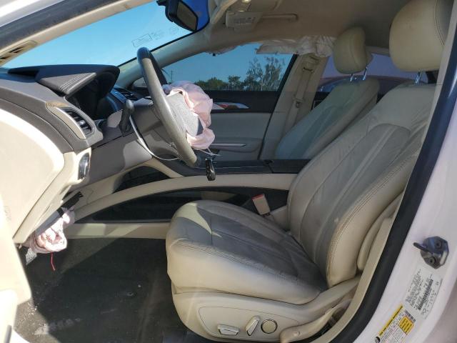 3LN6L2LU1ER826466 - 2014 LINCOLN MKZ HYBRID WHITE photo 7