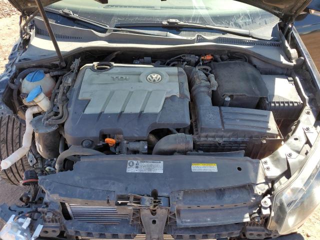 3VWML7AJXDM652021 - 2013 VOLKSWAGEN JETTA TDI BLACK photo 11