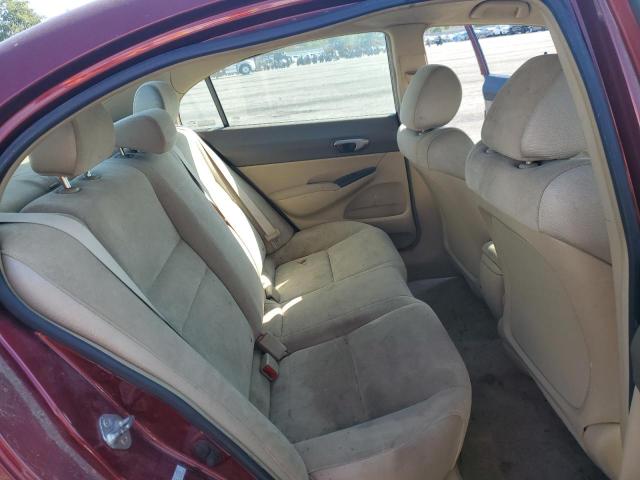 1HGFA16598L055039 - 2008 HONDA CIVIC LX ბურგუნდია ფოტო 10
