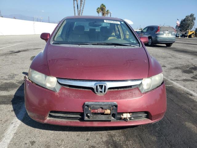1HGFA16598L055039 - 2008 HONDA CIVIC LX ბურგუნდია ფოტო 5
