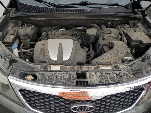 5XYKUDA22BG164481 - 2011 KIA SORENTO EX GREEN photo 12