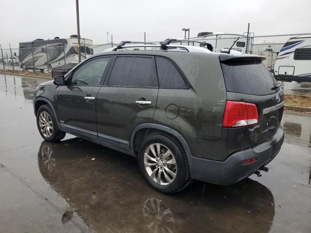 5XYKUDA22BG164481 - 2011 KIA SORENTO EX GREEN photo 2