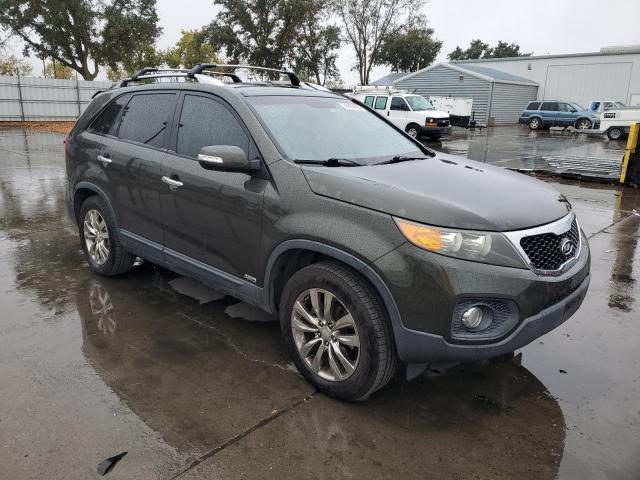 5XYKUDA22BG164481 - 2011 KIA SORENTO EX GREEN photo 4