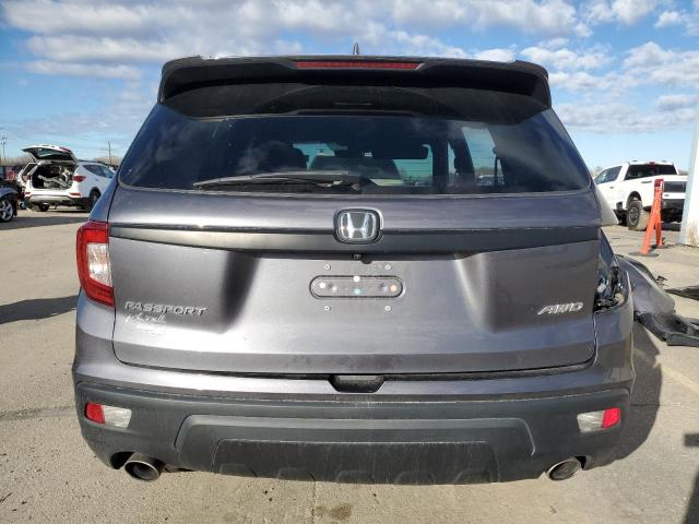 5FNYF8H59MB013854 - 2021 HONDA PASSPORT EXL GRAY photo 6