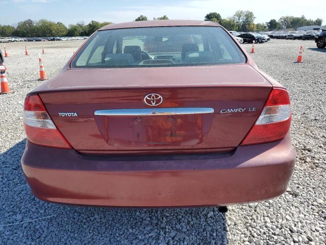 4T1BE32K22U016251 - 2002 TOYOTA CAMRY LE MAROON photo 6