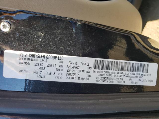 2C4RC1BG6ER231223 - 2014 CHRYSLER TOWN & COU TOURING 黑色 照片 13