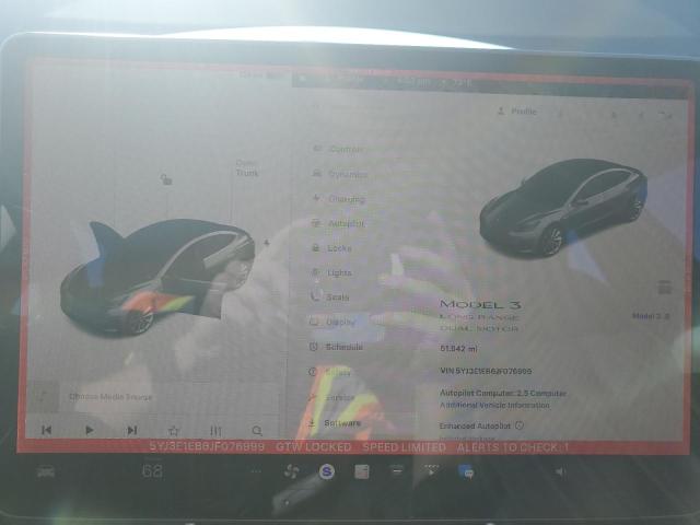 5YJ3E1EB6JF076999 - 2018 TESLA MODEL 3 Сірий фото 9