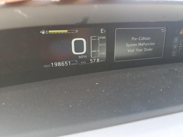 JTDKARFU8H3033536 - 2017 TOYOTA PRIUS SILVER photo 9