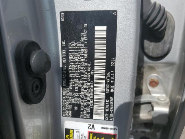 4T3BK11A69U008483 - 2009 TOYOTA VENZA SILVER photo 13