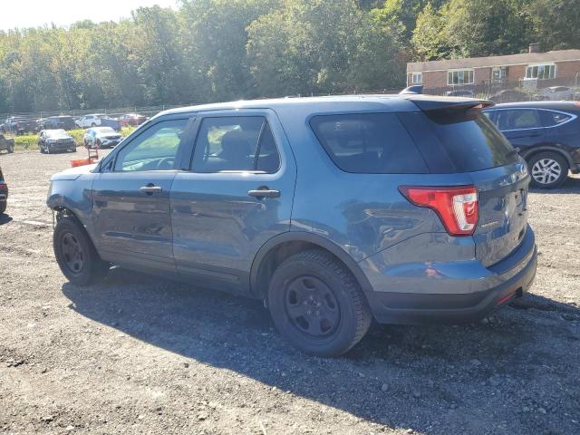 1FM5K8AR6JGA44309 - 2018 FORD EXPLORER POLICE INTERCEPTOR Синій фото 2