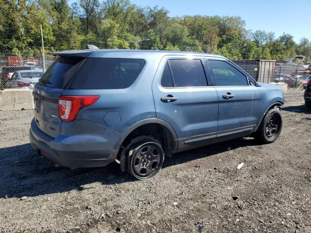 1FM5K8AR6JGA44309 - 2018 FORD EXPLORER POLICE INTERCEPTOR Синій фото 3